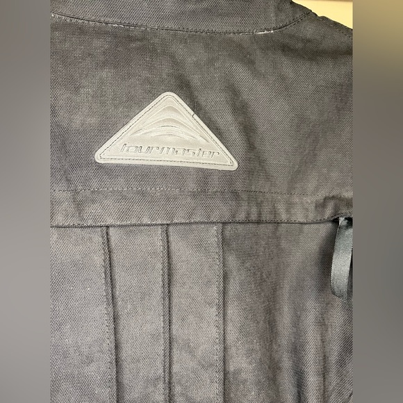 Tour Master Black and Pink Motorcycle Biker Riding Jacket Embroidered Heavy Duty - Picture 7 of 9